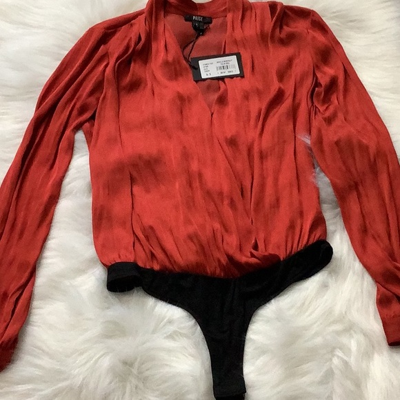 PAIGE “Sevilla” Bodysuit (Red/Rust) - Picture 11 of 16